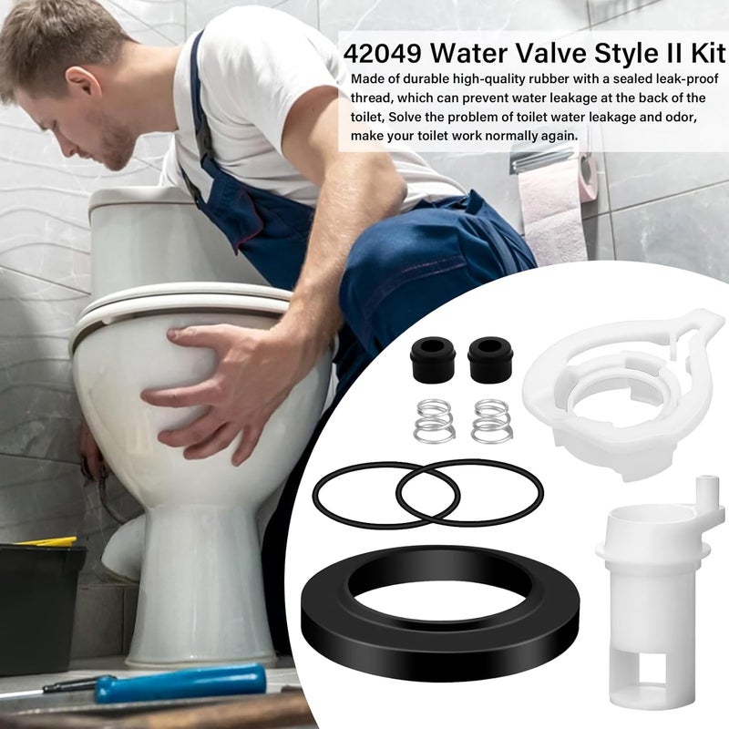NIULPFZTK 42049 New Upgraded Water Valve Style II Kit for Thetford Aqua Magic Style II Toilets with Closet Flange Seal - Image 5